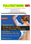 FULLTEST BANK&colon;&NewLine;FOR Memmler's Structure and Function of the Human Body&colon; &period; 11th Edition&NewLine;by Barbara Janson Cohen &lpar;Author&rpar;&NewLine;QUESTIONS AND ANSWERS GRADED A&plus;&NewLine;