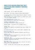 IBEC STATE BOARD PRACTICE TEST QUESTIONS AND CORRECT VERIFIED ANSWERS