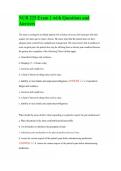 NUR 225 Exam 1 with Questions and Answers