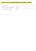 Pipe Fitters Test ACTUAL UPDATED QUESTIONS AND CORRECT ANSWERS 