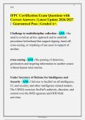 IFPC Certification Exam Questions with&NewLine;Correct Answers &vert; Latest Update 2026&sol;2027&NewLine;&vert; Guaranteed Pass &vert; Graded A&plus;&period;
