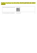 Pipefitters Final Review Test 2015 ACTUAL UPDATED QUESTIONS AND CORRECT &NewLine;ANSWERS 