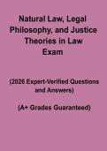 Natural Law&comma; Legal Philosophy & Justice Theories Exam PDF &vert; Law Study Guide&comma; Revision Notes & Practice Questions