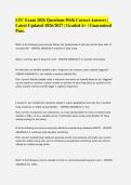 LTC Exam 2026 Questions With Correct Answers &vert;&NewLine;Latest Updated 2026&sol;2027 &vert; Graded A&plus; &vert; Guaranteed&NewLine;Pass&period; 
