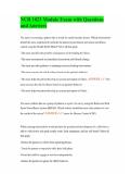 NUR 1023 Module Exam with Questions and Answers