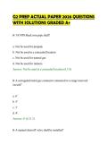 G2 PREP ACTUAL PAPER 2026 QUESTIONS&NewLine;WITH SOLUTIONS GRADED A&plus;&NewLine;