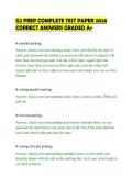 G2 PREP COMPLETE TEST PAPER 2026&NewLine;CORRECT ANSWERS GRADED A