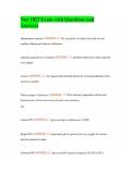Nur 1023 Exam with Questions and Answers