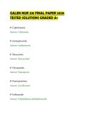 GALEN NUR 210 FINAL PAPER 2026&NewLine;TESTED SOLUTIONS GRADED A&plus;&NewLine;