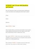 NUR1023 Unit 2 Exam with Questions and Answers