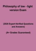 Philosophy of Law Light Version Exam PDF &vert; Simplified Jurisprudence Study Guide&comma; Notes & Revision Summary