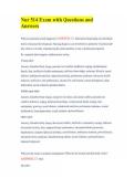 Nur 514 Exam with Questions and Answers