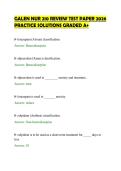 GALEN NUR 210 REVIEW TEST PAPER 2026&NewLine;PRACTICE SOLUTIONS GRADED A&plus;