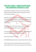 NUR 283 COMP 1-3 MEDS QUESTIONS AND ANSWERS GRADED A&plus; 2026