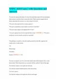 NMNC 4410 Exam 2 with Questions and Answers