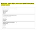 Pharmacology Exam 1 - Multiple Choice ACTUAL UPDATED QUESTIONS AND &NewLine;CORRECT ANSWERS