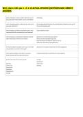 WCU pharm 180 quiz 1 ch 1-10 ACTUAL UPDATED QUESTIONS AND CORRECT &NewLine;ANSWERS