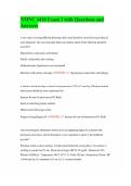 NMNC 4410 Exam 3 with Questions and Answers