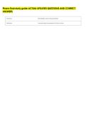 Pharm final study guide ACTUAL UPDATED QUESTIONS AND CORRECT &NewLine;ANSWERS 