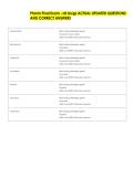 Pharm Final Exam - all drugs ACTUAL UPDATED QUESTIONS &NewLine;AND CORRECT ANSWERS