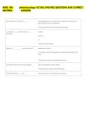 NURS 180 &NewLine;MIDTERM &NewLine;pharmacology ACTUAL UPDATED QUESTIONS AND CORRECT  &NewLine;ANSWERS