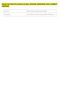 NASM PES PRACTICE EXAM ACTUAL UPDATED QUESTIONS AND CORRECT &NewLine;ANSWERS 