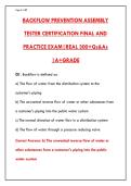 BACKFLOW PREVENTION ASSEMBLY TESTER CERTIFICATION EXAM &ndash; 300&plus; REAL QUESTIONS & VERIFIED ANSWERS &vert; ASSE 5110 TEST BANK&NewLine;&NewLine;