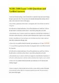 NURS 3100 Exam 1 with Questions and Verified Answers