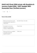 NMLS MLO Exam 2026 Actual with Questions & Answers &lpar;Latest 2026 &sol; 2027 Update&rpar; 100&percnt; Guarantee Pass &lpar;Verified Answers&rpar;