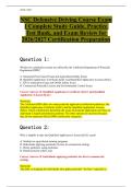 NSC Defensive Driving Course Exam I Complete Study Guide&comma; Practice Test Bank&comma; and Exam Review for 2026&sol;2027 Certification Preparation