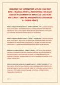 CLFP EXAM LATEST ACTUAL EXAM TEST &NewLine;BANK&vert; FINANCIAL AND TAX ACCOUNTING FOR LEASES EXAM WITH COMPLETE 400 REAL EXAM QUESTIONS AND CORRECT VERIFIED ANSWERS&sol; ALREADY GRADED A&plus; &lpar;BRAND NEW&excl;&excl;&rpar;