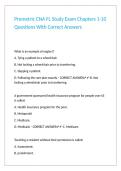 Prometric CNA FL Study Exam Chapters 1-10 Questions With Correct Answers