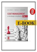 Cost Management&colon; A Strategic Emphasis - 9th Edition 2021 eBook &lpar;PDF&rpar;