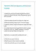Prometric CNA Test Questions With Correct Answers
