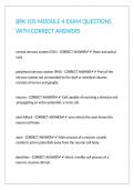 BPK 105 MODULE 4 EXAM QUESTIONS WITH CORRECT ANSWERS