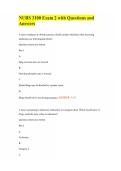 NURS 3100 Exam 2 with Questions and Answers