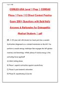 COMLEX LEVEL 1 PREP &ndash; 200&plus; Q&AS WITH BOLD ITALIC ANSWERS & RATIONALES &lpar;COMSAE PHASE 1 FORM 113&rpar;&NewLine;&NewLine;