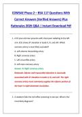 COMSAE Phase 2 &ndash; BSA 117 Questions With &NewLine;Correct Answers &lpar;Verified Answers&rpar; Plus &NewLine;Rationales 2026 Q&A &vert; Instant Download Pdf 