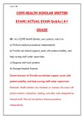COPE HEALTH SCHOLAR WRITTEN EXAM 2026 &ndash; 200&plus; Q&AS WITH RATIONALES &lpar;A&plus; GRADE CERTIFICATION PREP&rpar;&NewLine;&NewLine;