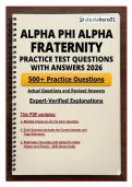 Alpha Phi Alpha Fraternity Practice Test Questions with Answers 2026 &vert; IMDP Membership Intake Exam Prep &ndash; Complete Study Guide