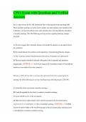 CPFA Exam with Questions and Verified Answers