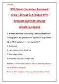 DTR EXAM PREP &vert; DIETETIC TECHNICIAN REGISTRATION PRACTICE TEST &vert; 200&plus; QUESTIONS & ANSWERS&NewLine;&NewLine;