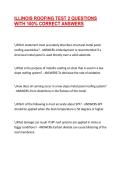 ILLINOIS ROOFING TEST 2 QUESTIONS WITH 100&percnt; CORRECT ANSWERS