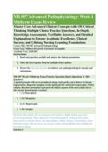 NR 507 Advanced Pathophysiology Midterm Exam Proctored Test Bank Study Guide
