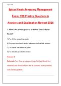 EPICOR KINETIC INVENTORY MANAGEMENT EXAM PREP &vert; 200&plus; PRACTICE QUESTIONS & ANSWERS &vert; CERTIFICATION TEST&NewLine;&NewLine;