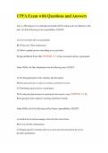 CPFA Exam with Questions and Answers