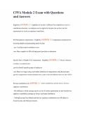 CPFA Module 2 Exam with Questions and Answers