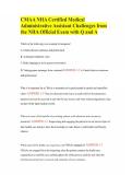 CMAA NHA Certified Medical Administrative Assistant Challenges from the NHA Official Exam with Q and A
