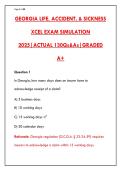 GEORGIA LIFE INSURANCE EXAM 2025 &ndash; 200 PRACTICE QUESTIONS & CORRECT ANSWERS &vert; GA INSURANCE LICENSE PREP&NewLine;&NewLine;