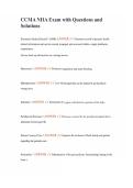 CCMA NHA Exam with Questions and Solutions